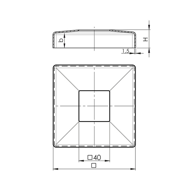 Cobertura de base quadrada2